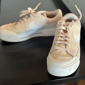 Nike Women's platform Sneakers in Cream